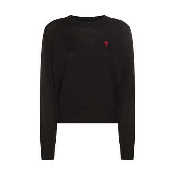 Ami Paris - Black Wool Knitwear