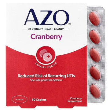 AZO, 蔓越橘® 尿路健康，50 囊片