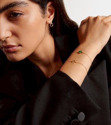 Stone and Strand Lucky Horseshoe 10kt gold bracelet