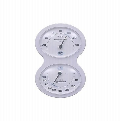 タニタ（TANITA） 温度計 温湿度計 ホワイト TT-509 1個 61-3445-55（直送品）