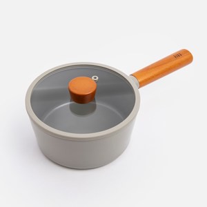 FIKA2.0鑄造不沾單柄湯鍋18CM-暗夜灰