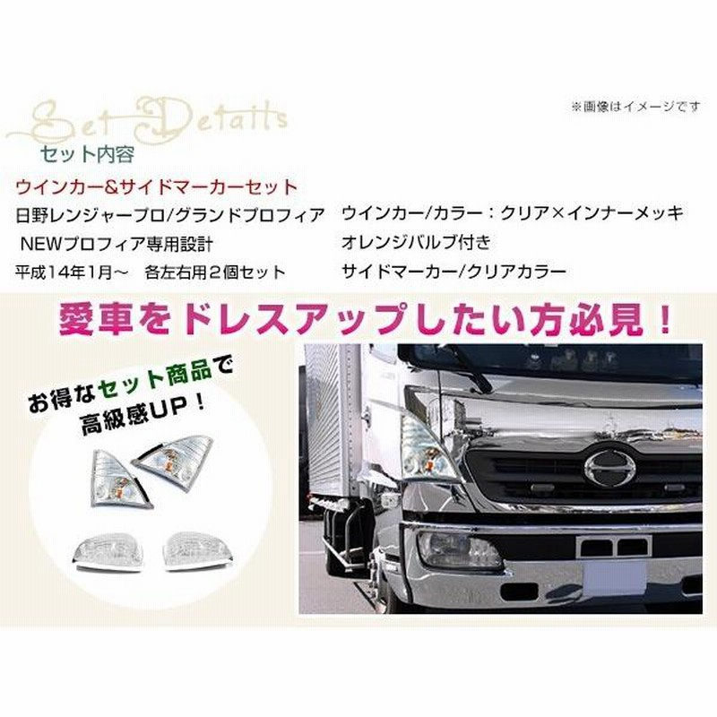 レンジャープロ NEW プロフィア ウインカー ドア サイドマーカー 