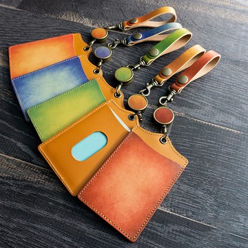 通行證包 [漸變皮革] 真皮錶帶帶捲軸 HO08K