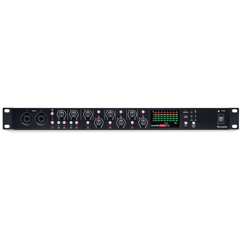 オーディオインターフェース Focusrite フォーカスライト マイクプリアンプ 8-channel Mic Preamp Scarlett OctoPre 国内正規