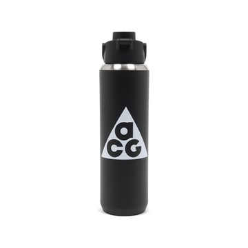 Nike 水壺 Recharge  黑 白 不鏽鋼 保冷瓶 防漏 防刮 700ml ACG N100989708-024