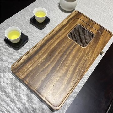 南美胡桃木干濕兩用茶盤整木家用簡約茶具排儲水茶盤壺承茶托盤