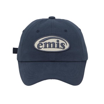 韓國 emis TONE ON TONE WAPPEN BALL CAP 韓製 同色刺繡棒球帽 深藍NAVY