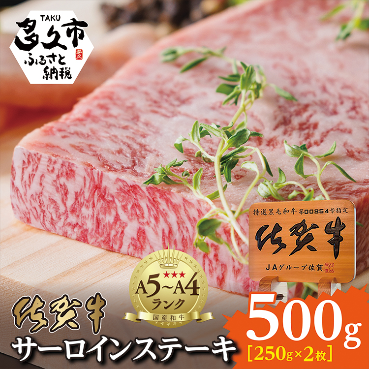 ｄ－７２　佐賀牛サーロインステーキ（２５０ｇ×２枚）