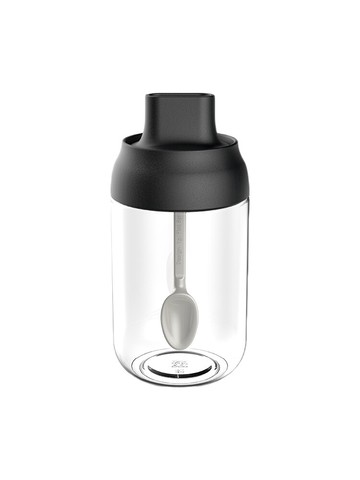 玻璃調料罐子廚房勺蓋一體調味罐調料盒放鹽罐調料瓶家用組合套裝