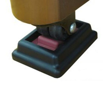 Quiet country 直立式鋼琴防震腳輪 4個  黑色 + 紅色