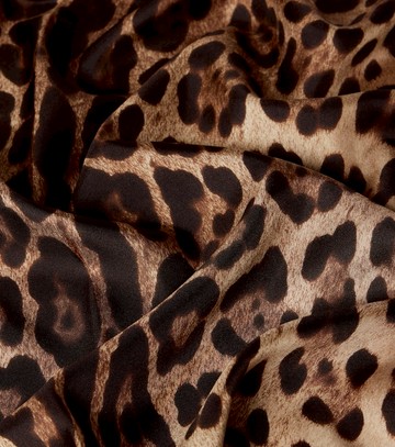 Dolce & Gabbana Leopard-print silk scarf
