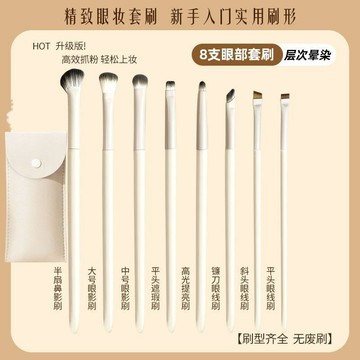 爆款🌟臺灣出貨🌟【3塊一套】滄州軟毛雲瓷新手5支8支眼影刷暈染刀鋒眼線刷化妝刷