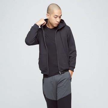 連帽口袋外套(中性)-石墨