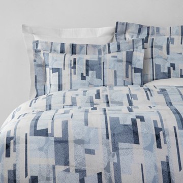 伊登300織純棉床包兩用被組加大 幽瀾