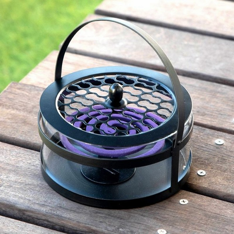 蚊取り線香立て 蚊取り線香入れ 蚊取り線香ホルダー おしゃれ ガラス 蚊取り線香 蚊遣り スチール製 黒 本体と専用フタのセット 虫よけ対策 Set 6191 通販 Lineポイント最大0 5 Get Lineショッピング