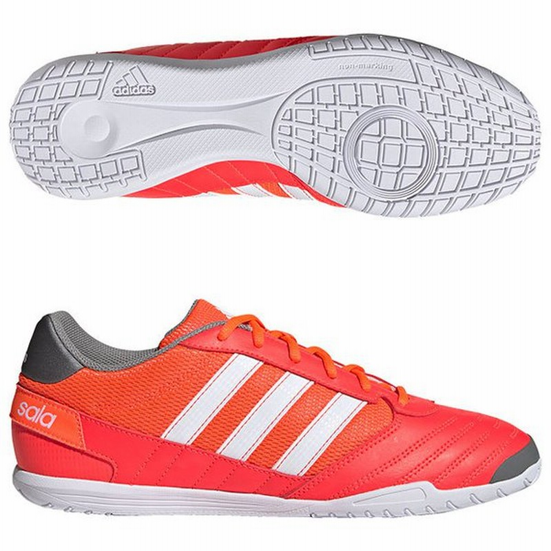 スーパサラ ソーラーレッド フットウェアホワイト Adidas アディダス フットサルシューズgv7593 通販 Lineポイント最大get Lineショッピング