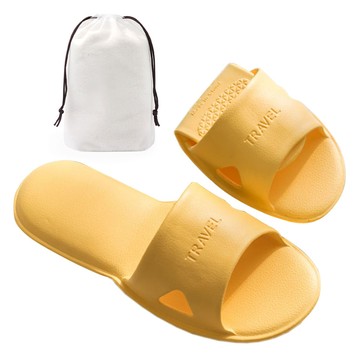 Hany Trading 可折疊旅行拖鞋  240  黃色