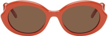 LOEWE 橙色 Mini Oval Slim 太阳镜