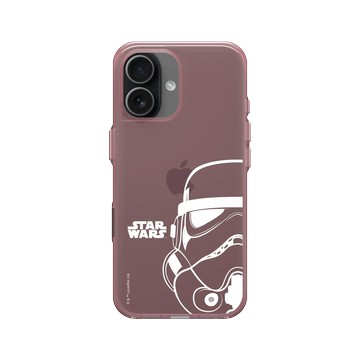 iPhone 17 Clear (相機按鈕) 晶醺玫 - 迪士尼-星際大戰 Star Wars - 星際大戰 – 風暴兵白線條