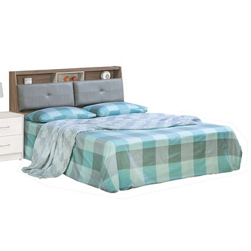 【Hampton 漢汀堡】艾莉西雅雙色5尺雙人床組