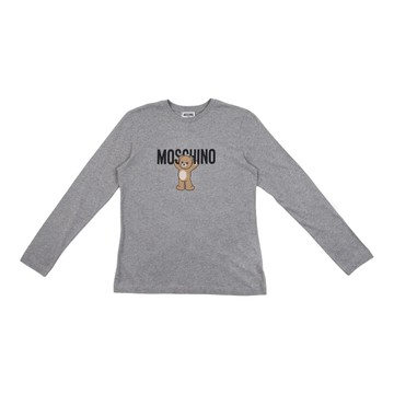 MOSCHINO Kids 小熊灰色長袖 T-Shirt