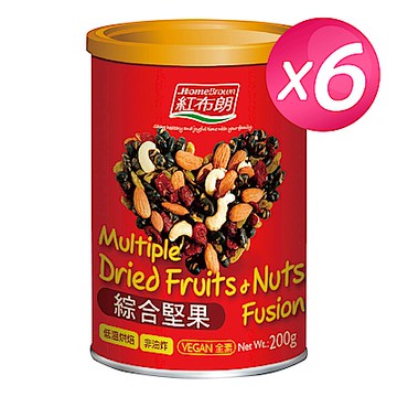 紅布朗 綜合堅果x6罐(200g/罐)