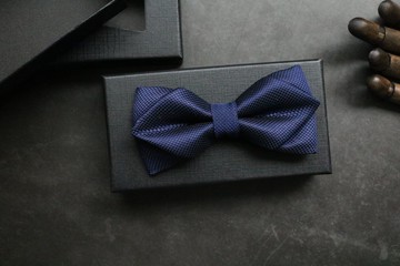 深藍色暗紋鑽石結領結紳士風情蝴蝶結