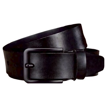 本革職人 男仕休閒黑潮時尚針扣式真皮皮帶  115cm  黑色