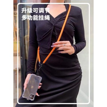 手機掛繩多功能可拆卸斜挎背掛脖高端相機背帶安全繩防丟失10mm粗