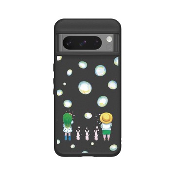 Pixel 8 Pro SolidSuit 黑 - 幾米 Jimmy Liao - 兔子系列-歡樂時光