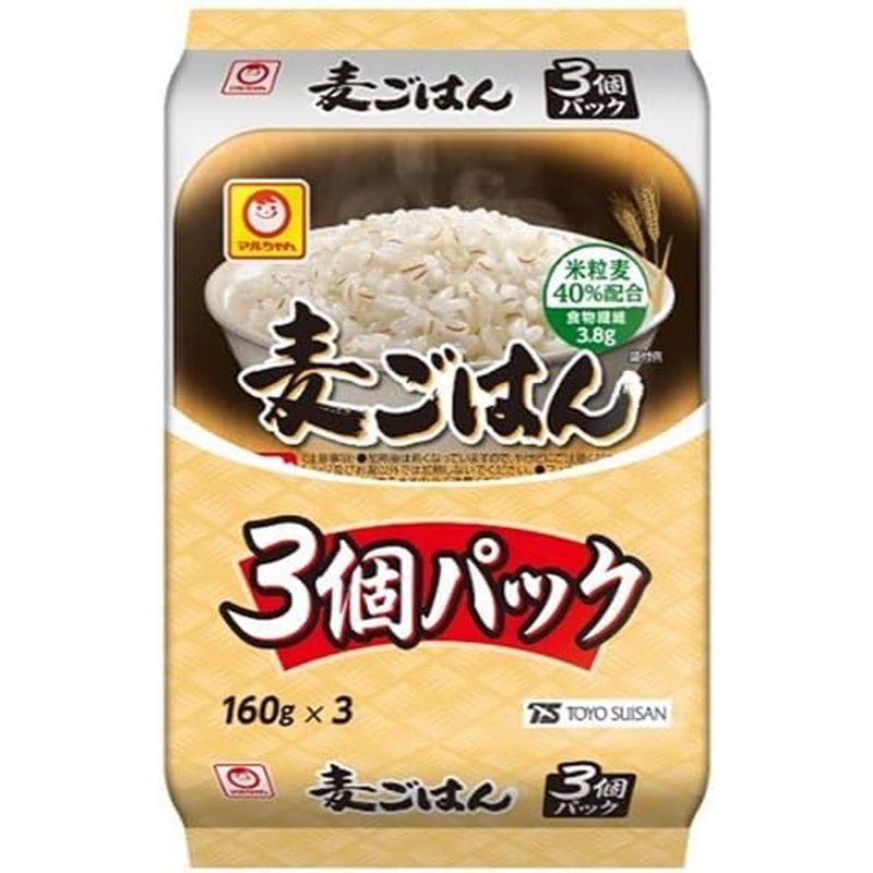 東洋水産 麦ごはん ３個パック (160g×3個)×8個入×(2ケース)