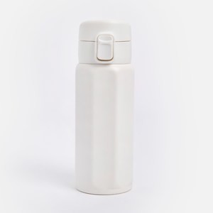PALETTE彈蓋稜角不鏽鋼保溫瓶340mL 瓷石白