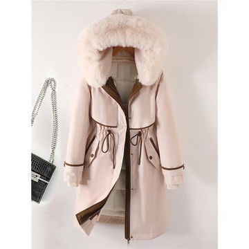 派克服女冬季2025新款好看棉衣棉服女士加厚大碼內膽拆卸棉襖外套