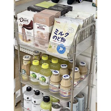 零食置物架小推車收納柜亞克力客廳廚房落地臥室多層化妝品收納架