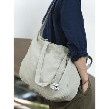 sobag山系防水大容量單肩斜挎尼龍帆布包男日系手提休閑健身大包