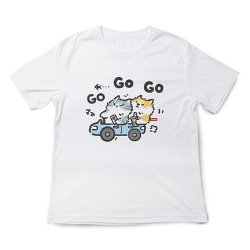 JZ TEE 貓咪&柴犬-GO GO GO 印花短袖