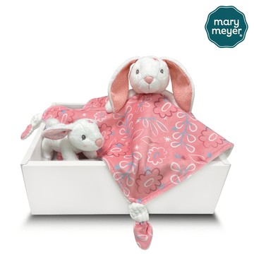 美國 MaryMeyer 蜜兒 - 貝拉兔經典禮盒-安撫巾+手搖鈴