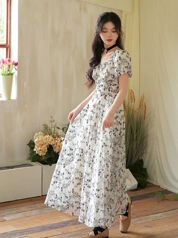 愛德華日記 法式復古蕾絲連身裙