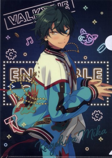 影片美伽ES 7 th Anniv.A4霓虹燈透明文件夾偶像夢幻祭！