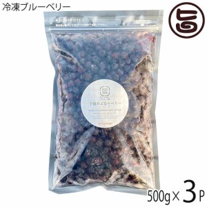 冷凍ブルーベリー500g×3P 堀うち農園 無農薬栽培 安心 安全