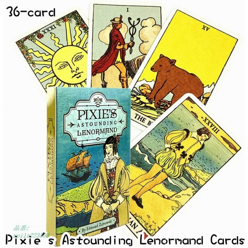 タロットカード Pixies Astounding Lenormand Card おしゃれ 読み取りやすい絵柄 36枚 タロットカード 占い 英文トリセツ 送料無料 通販 Lineポイント最大get Lineショッピング