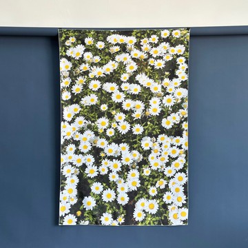 清新小雛菊掛布布幔 沙發蓋布 花朵窗簾門簾 贈送掛環