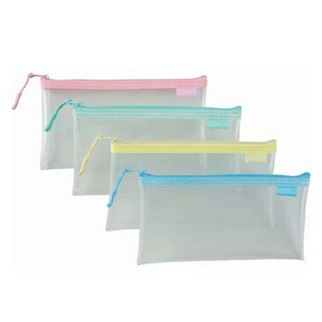 COX PSB-021 EVA環保透明拉鍊筆袋/個