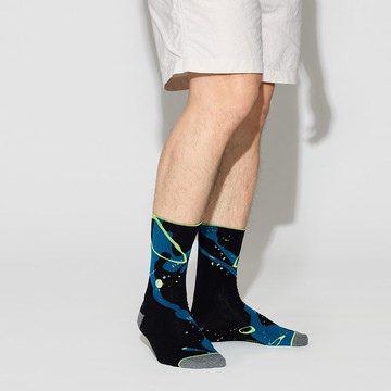 Star Light 純棉中筒襪∣高品質精梳棉∣原創襪子∣男女同版