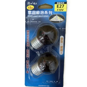 朝日電工 E27-105R-2 家庭燈泡系列 5W 燈泡 紅色 2入裝 神桌燈 裝飾燈 長夜燈