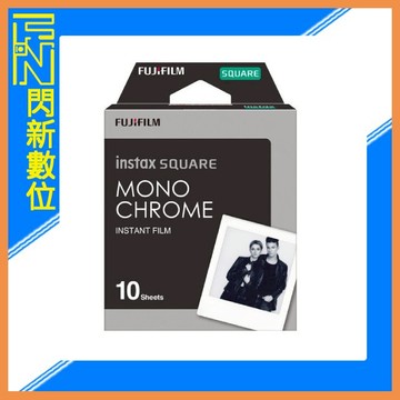 FUJIFILM 富士 SQUARE MONOCHROME 黑白復刻 方型 軟片(公司貨)拍立得