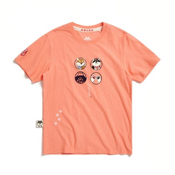 江戶勝｜男裝｜勝太郎黑丸徽章賣萌短袖T恤