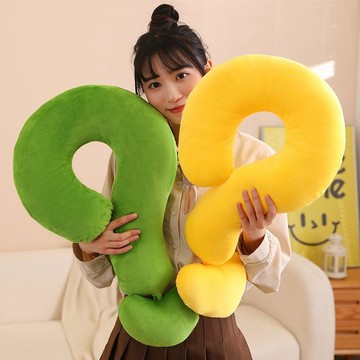 入睡 問號抱枕長條多功能可愛頸枕抱枕柔軟護頸枕沙發靠枕居家枕頭 便攜 舒適 長型靠枕 沙發抱枕 可愛靠枕 抱枕沙發