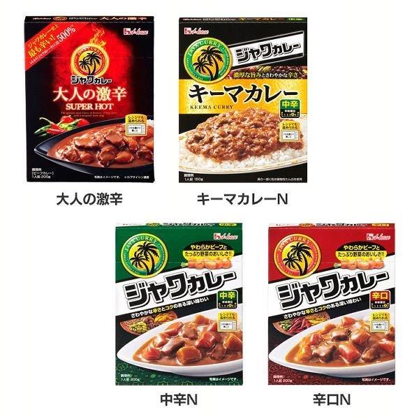 レトルトカレー 電子レンジ対応 ジャワカレー キーマカレー 激辛 中辛 辛口 1人前 ハウス食品 カレー レトルト レトルト食品