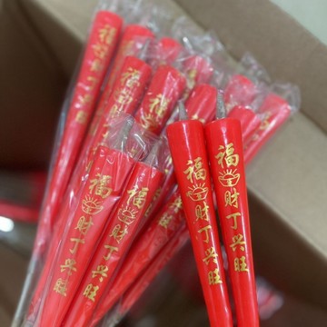 超實惠100裝】加粗燙金紅蠟燭竹籤尖頭易點設計敬神拜佛專用